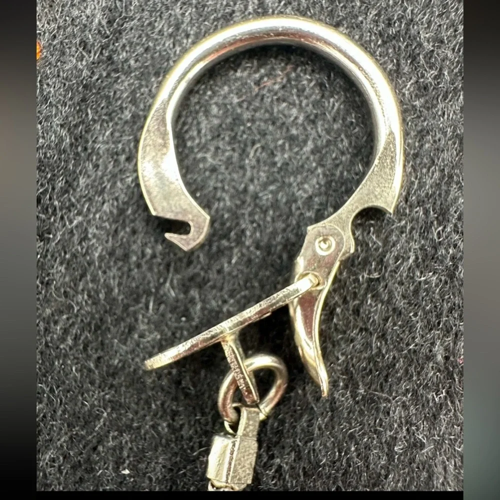 VTG Signed MODA Handmade In Malta Keychain 60s/70s Artisan Etched Copper